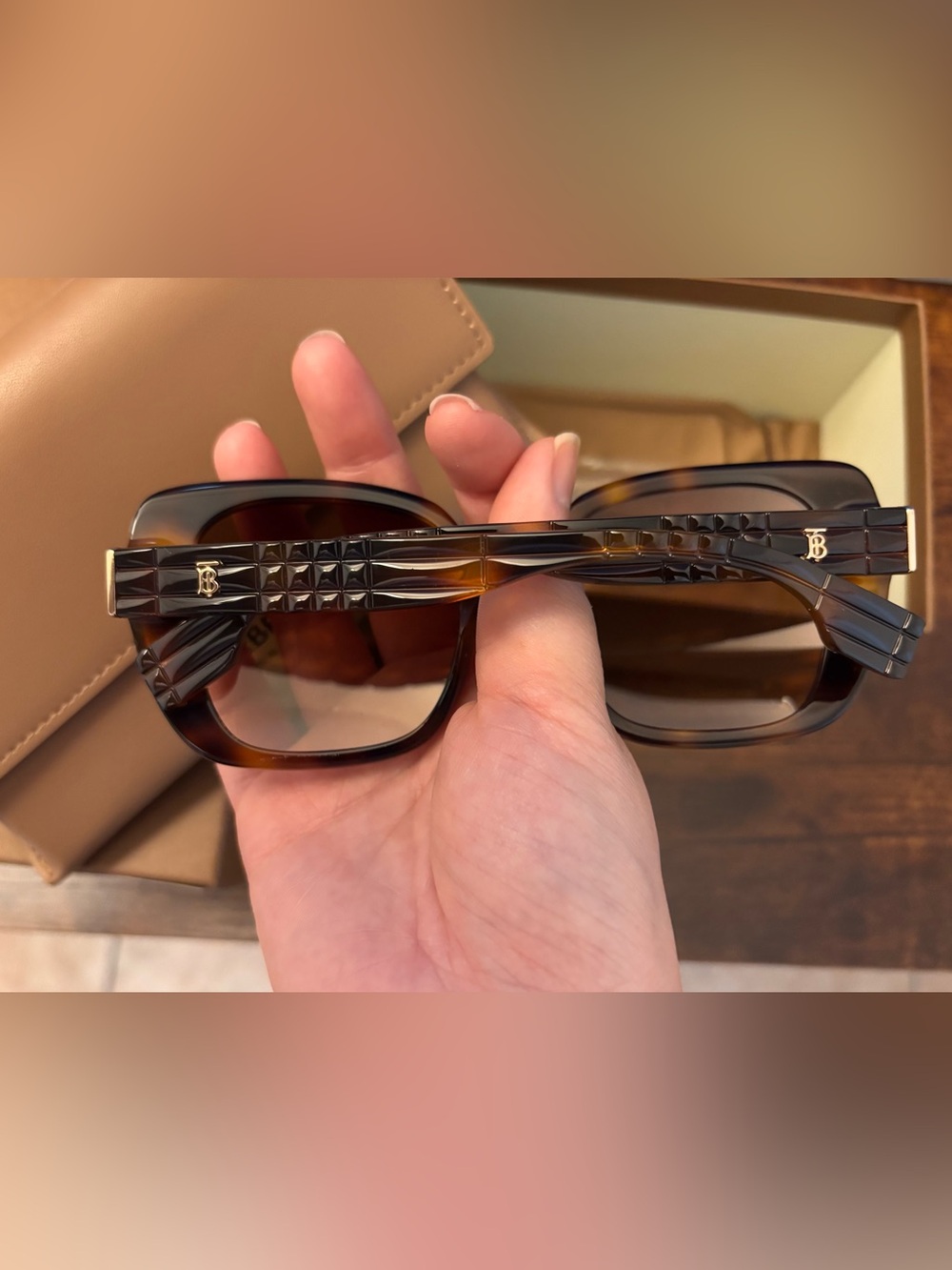 Burberry Helena Tortoiseshell Sunglasses - Picture 3 of 5